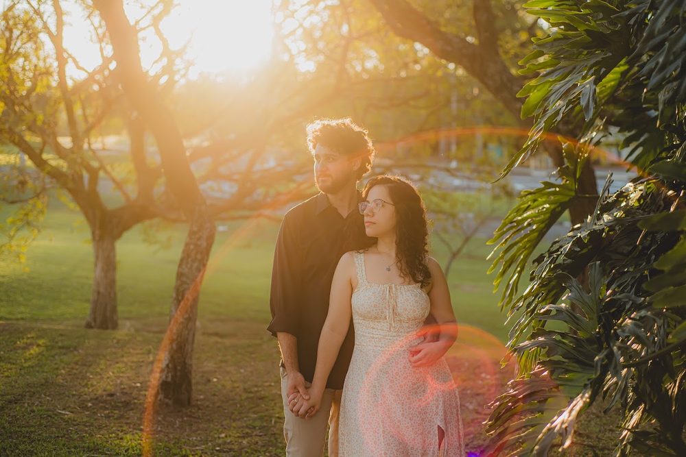 Barbara e Henrique no ensaio pré-wedding
